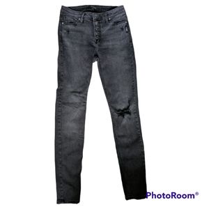 Silver Jeans Robson High Rise Faded Black Jegging 27